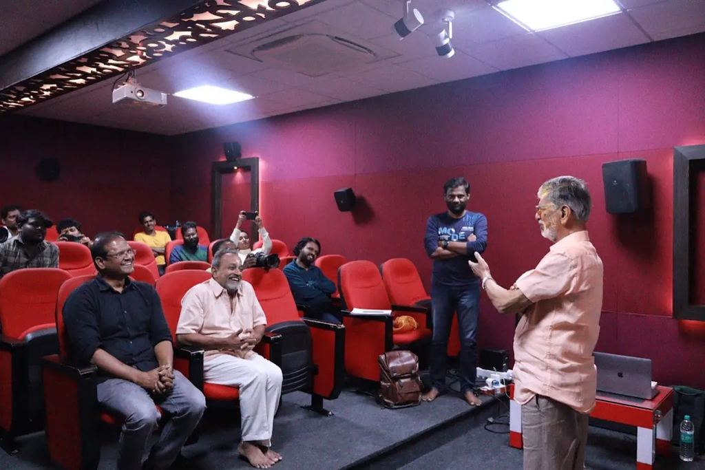 In the preview theatre